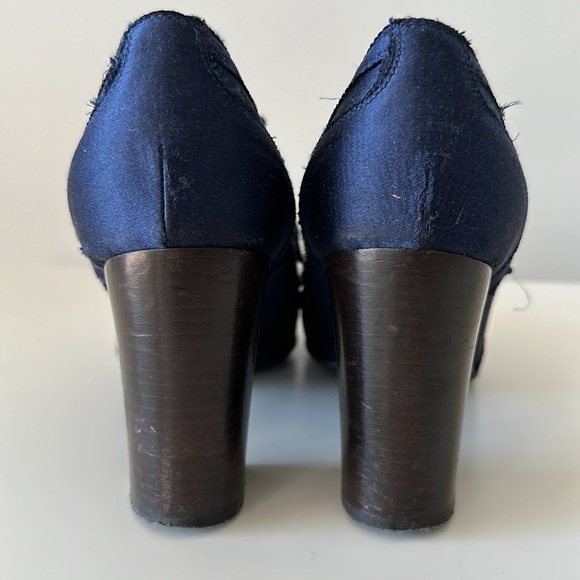 Authentic LANVIN Ribbon-Lace Satin Oxford Size US7 EU37 - Picture 9 of 12